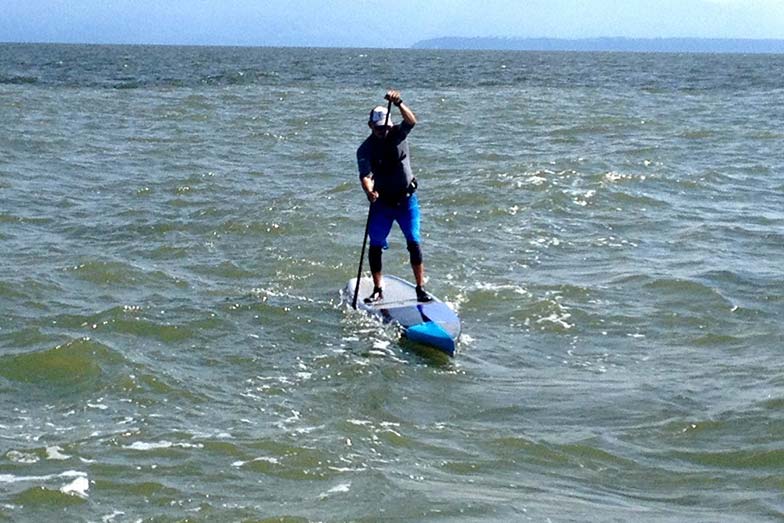 Stand Up For Men’s Health paddle boarders halfway across Georgia Strait