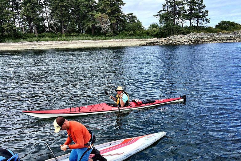 Day 2 of Stand Up For Men’s Health paddle boarders with Ron