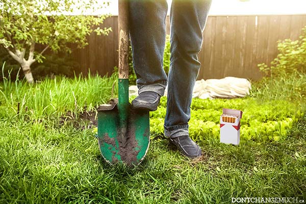 bury your cigarettes