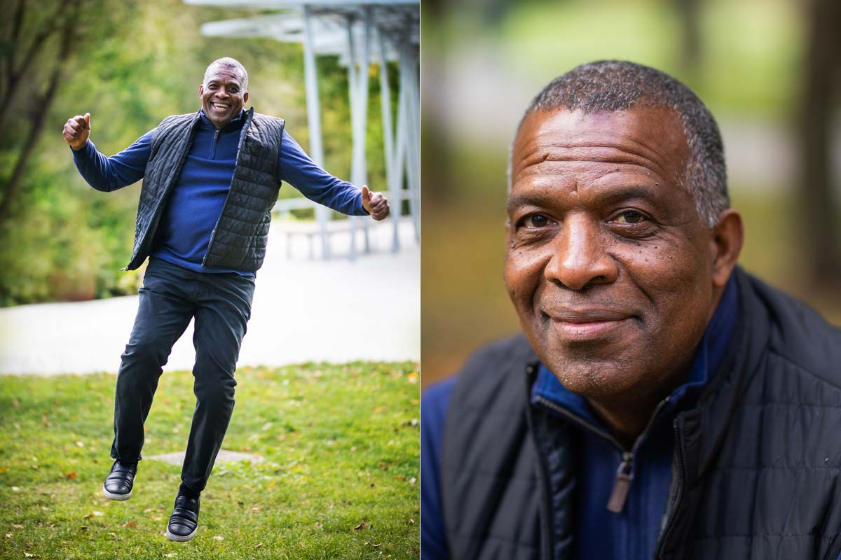 Karl Subban jumping and Karl Subban portrait