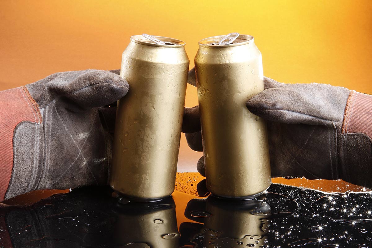 two cans of tallboys, st. patrick's day