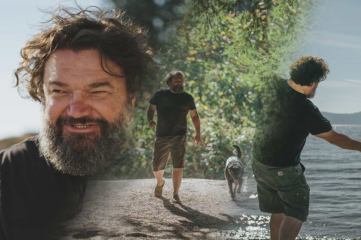 A montage of pics of Toby Hargrave