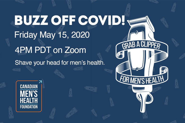 BUZZ OFF COVID: Shave Your Head For Men’s Health