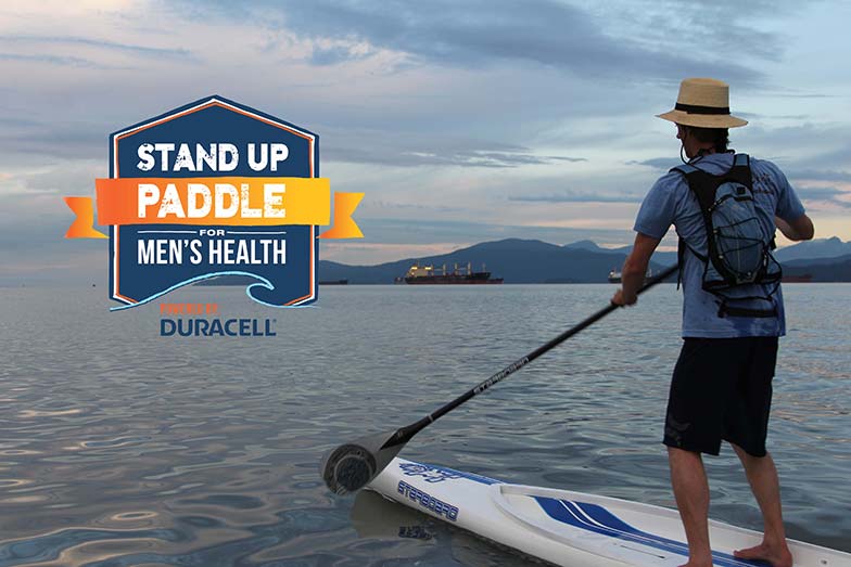 Stand Up Paddle for Men’s Health event logo