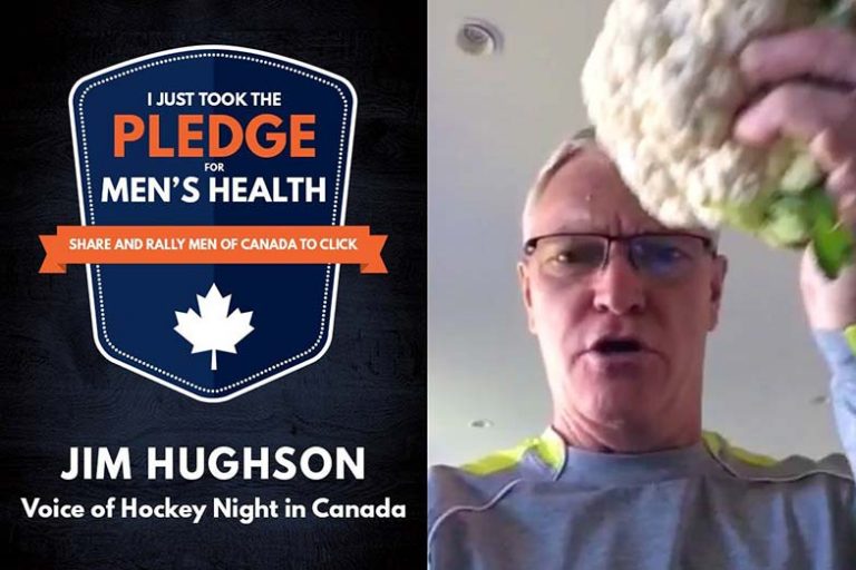 Jim Hughson takes the Men's Health Week pledge