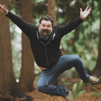 Toby Hargrave laughing