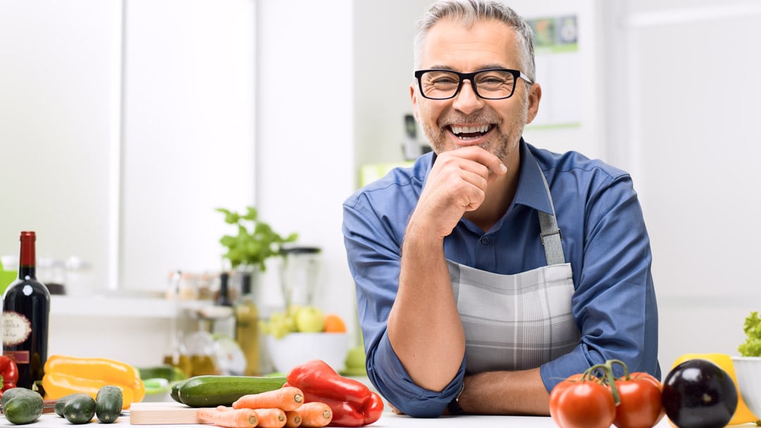 Man smiling