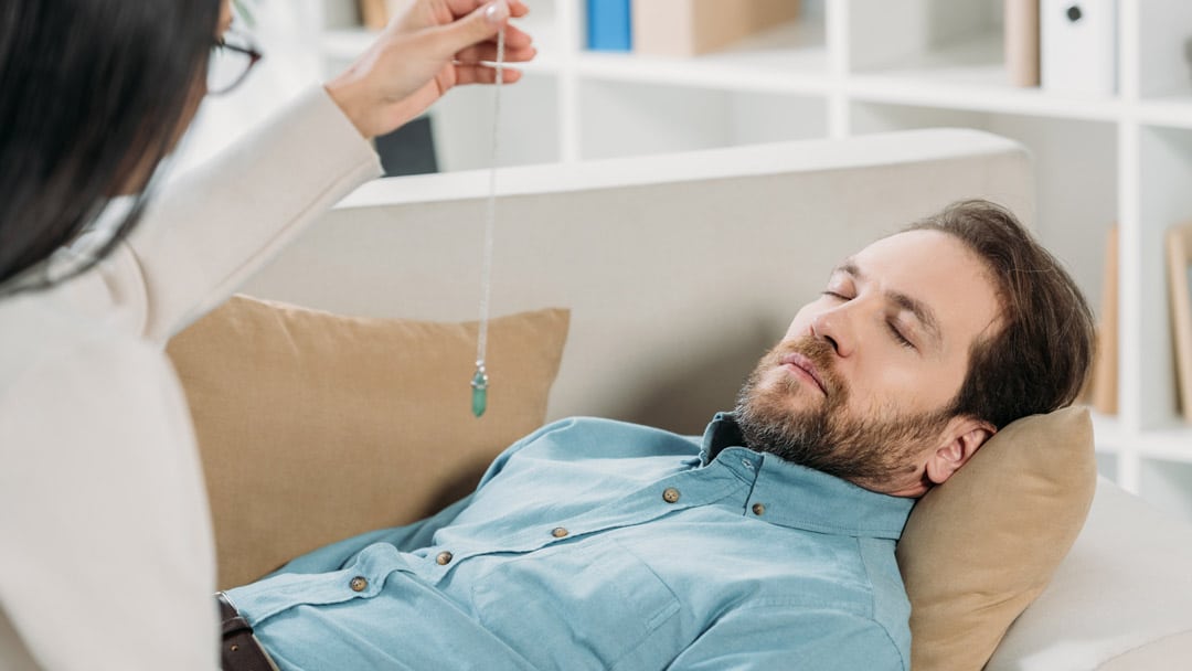 Man being hypnotized