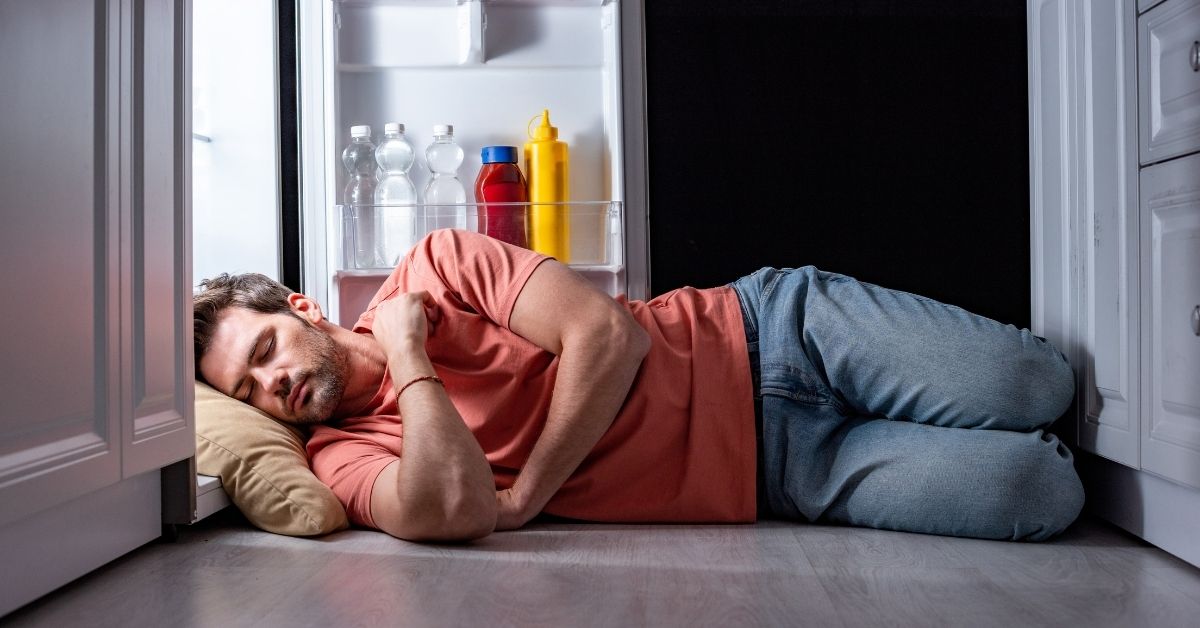 beat the heat heatwave guy in fridge