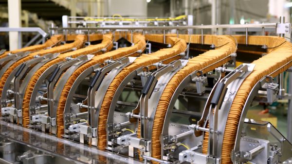 cookies being made at factory