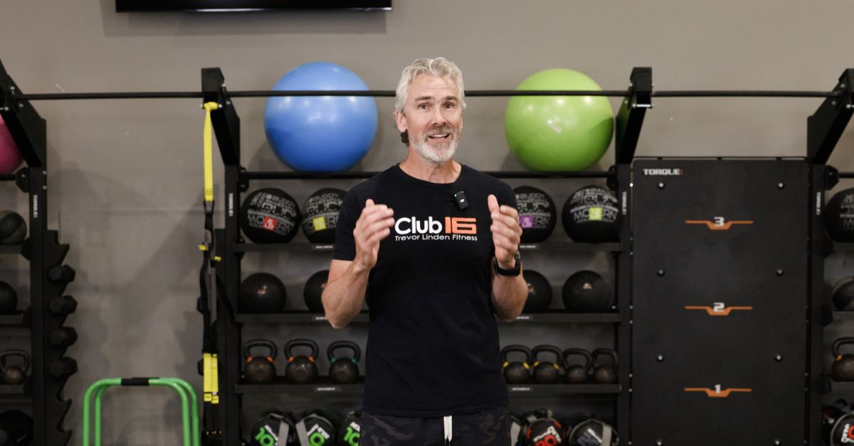 trevor linden exercise video talking to camera